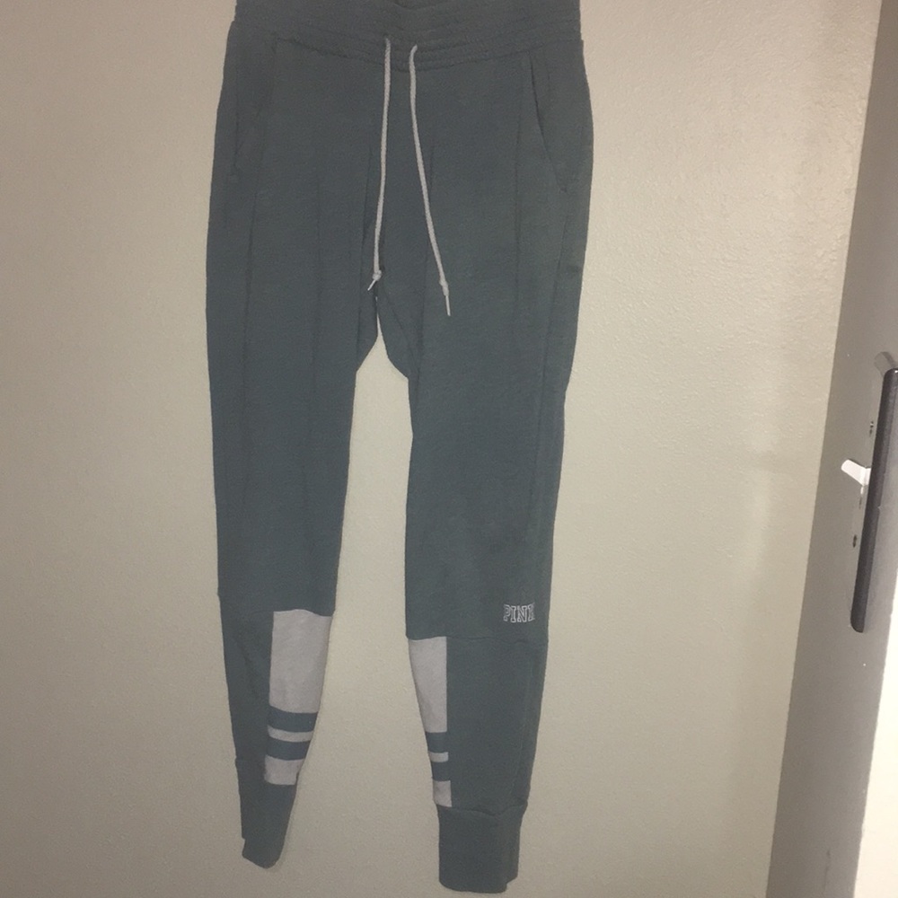 VS PINK DUSTY BLUE SWEATPANTS